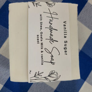 Handmade Goats Milk Soap. Light Vanilla scent